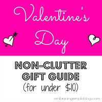 Valentine's Day Non-Clutter Gift Guide (for under $10)