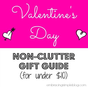Non-Clutter Gift Guide: Valentine's Day - Christina Tiplea