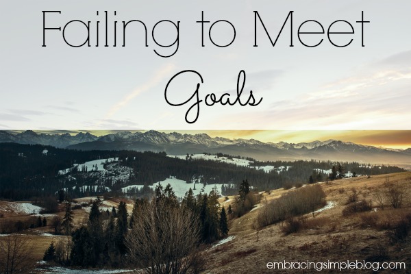 failing to meet goals february goal update and march new goals