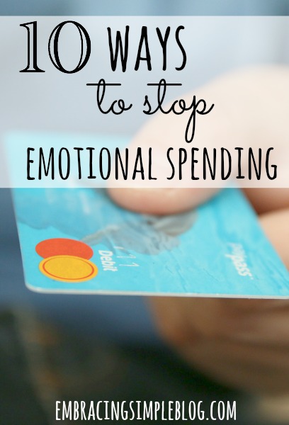 Do you use shopping as a pick-me-up when you are feeling down in the dumps? Here are 10 Ways to Stop Emotional Spending right now!