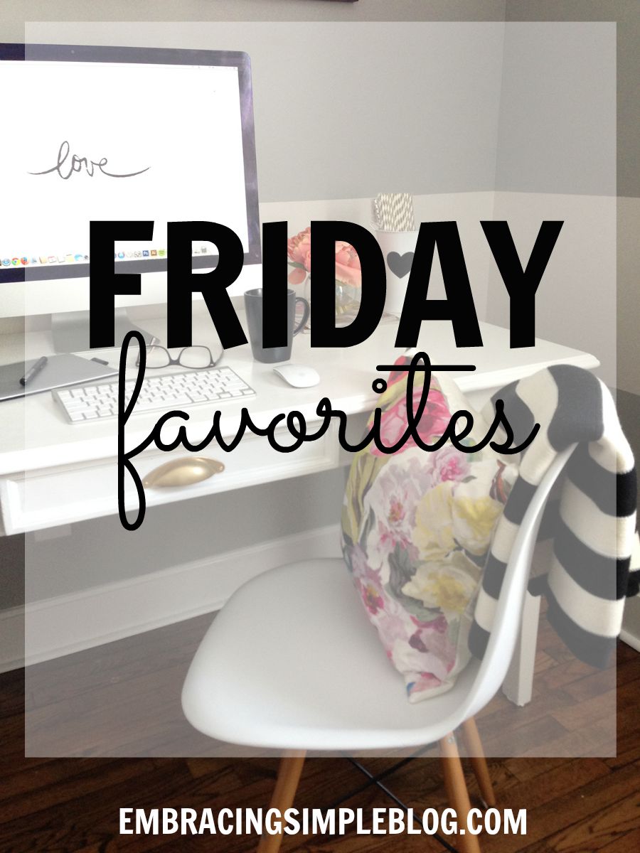 Sharing some of my favorite things from this past week! Including my favorite blog posts, things I did, Pinterest finds, and an inspiring quote!