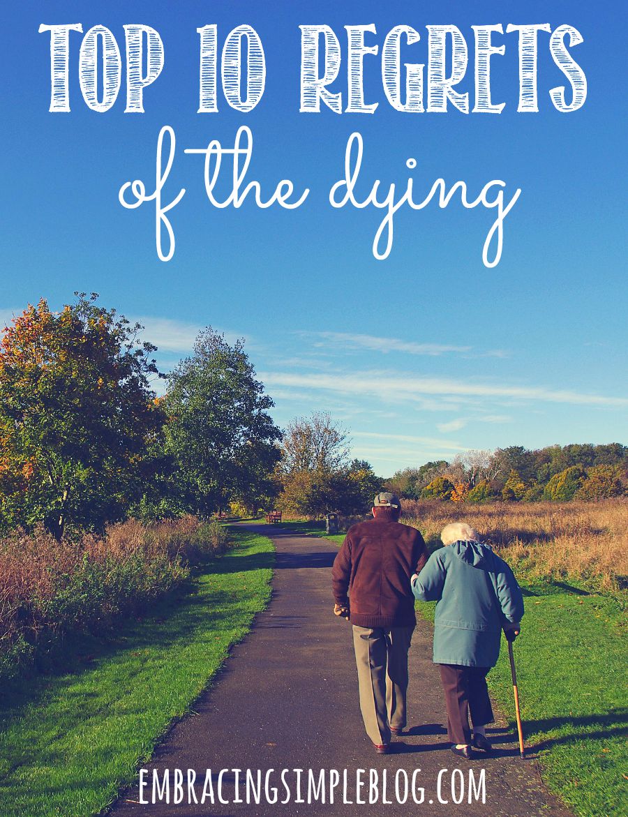 Life is too short to be anything but happy! Click to read the top 10 regrets of the dying as a reminder to live well and that life is what you make of it!