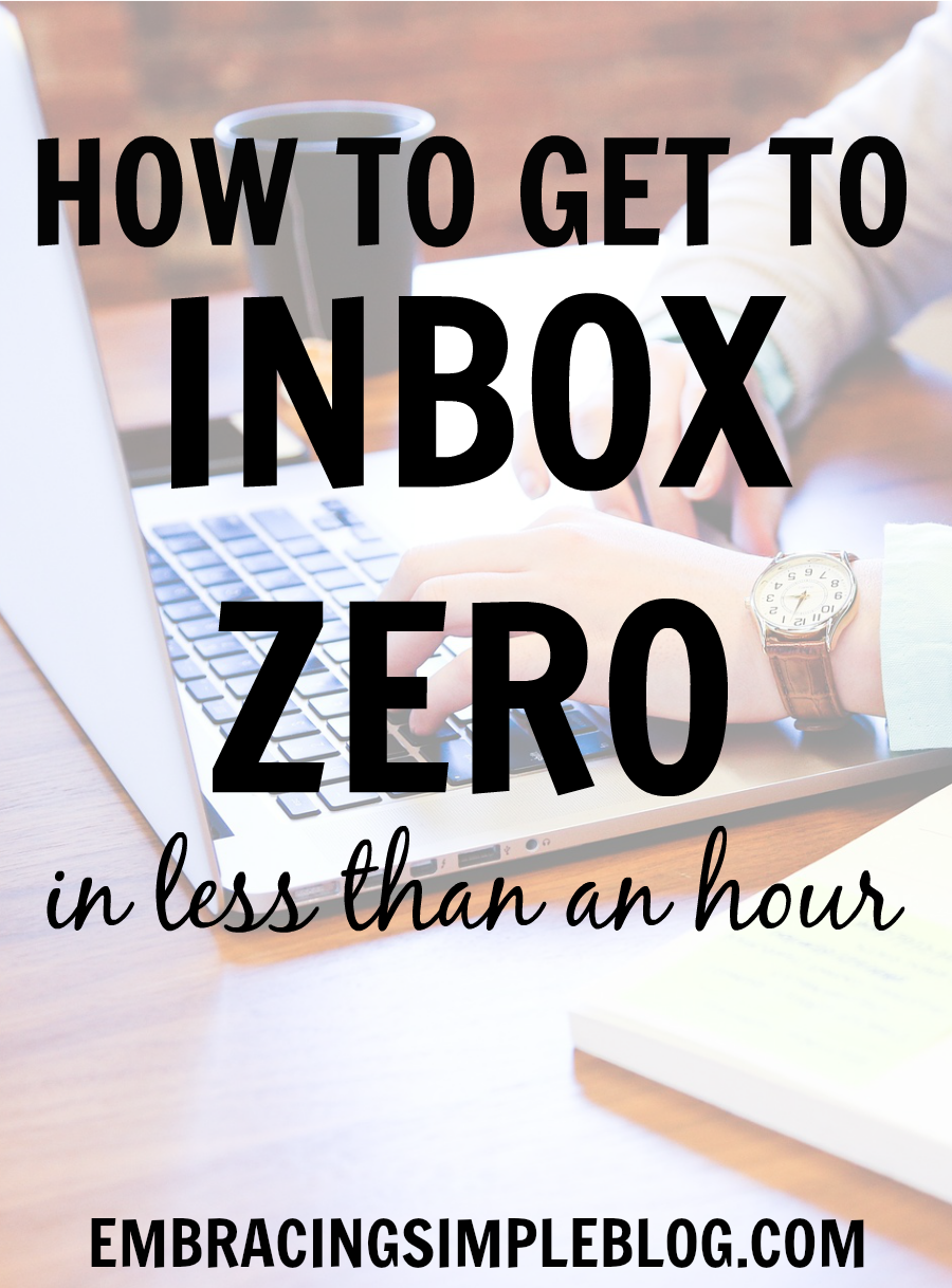 Is your overflowing inbox stressing you out? Learn how to get to Inbox Zero in less than an hour and finally get a handle on your email with these tips!