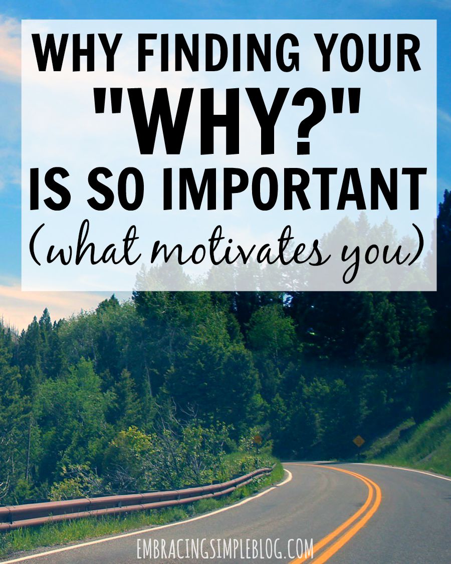 What drives you in your life? Click to read why finding your "WHY" is important in staying motivated and following your dreams!