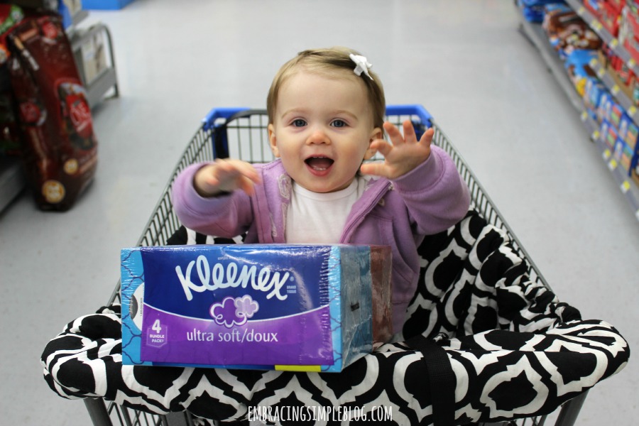 Little Miss Shopping for Kleenex