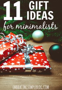 11 Gift Ideas for Minimalists