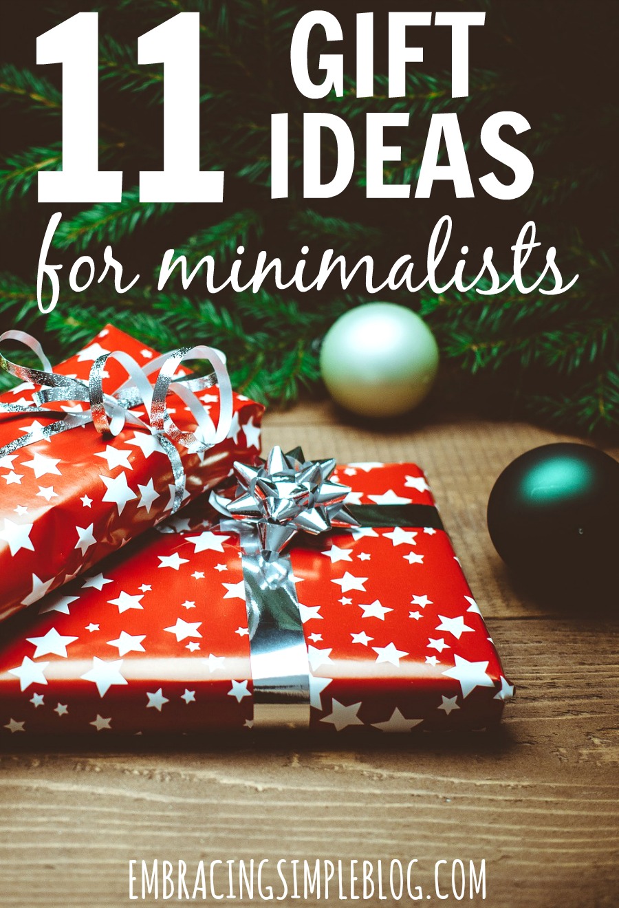 Tired of giving the same old gifts that just end up as clutter around the recipient's home? Don't miss these 11 gift ideas for minimalists - even non-minimalists will appreciate these clutter-free and thoughtful gift ideas!