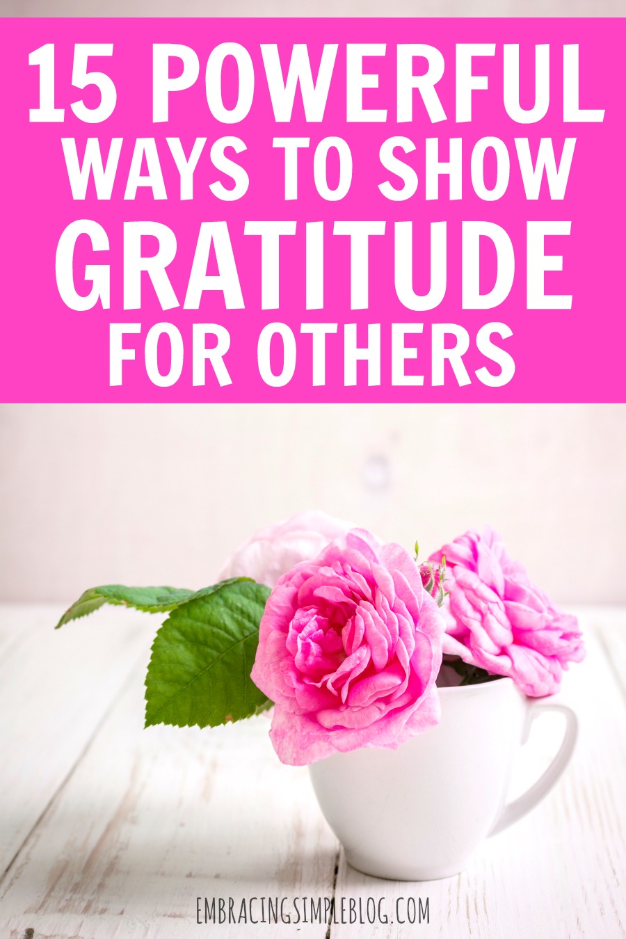 Showing gratitude for others seems to be something that happens less and less in today's world filled with too many screens and not enough face-to-face time. Click to read 15 easy, yet powerful ways to show gratitude for others!