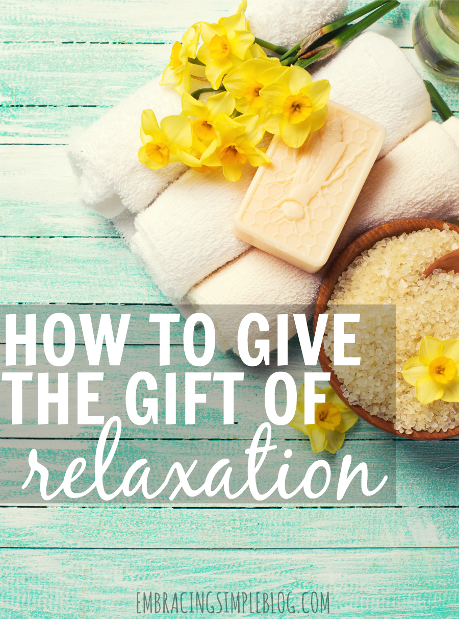 The gift of relaxation is the best gift you could possibly give to your loved ones! Read these lovely gift ideas for how to give the gift of relaxation that will remind the recipient to take some time for themselves to just relax and be at peace. 