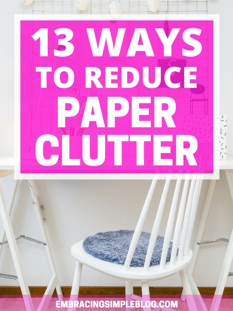 Overwhelmed by the piles of paperwork throughout your home? Use these strategies and ways to reduce paper clutter so that you can enjoy having clean and clutter-free surfaces. Let's tame the paper monster once and for all!