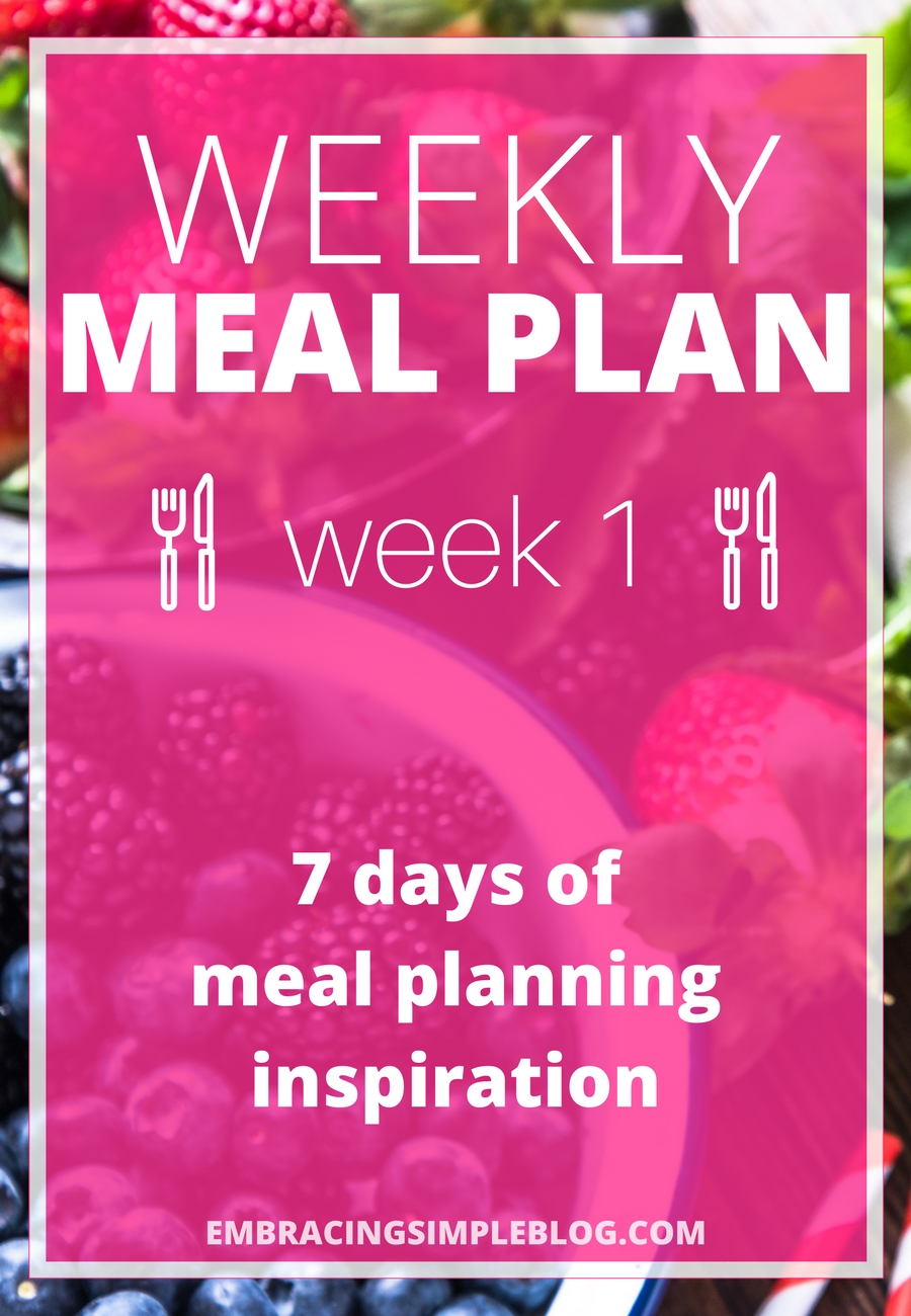 Weekly Meal Planner Poster